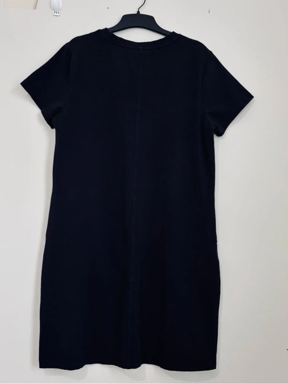 Banana Republic slouchy office black short sleeve pullover T-shirt dress Women M - Picture 4 of 16